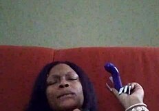 Ebony Woman Making Herself Creamy In Hairy Black Setting