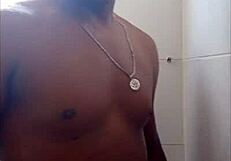 nego rubi shows off his monster big black cock in public outdoor