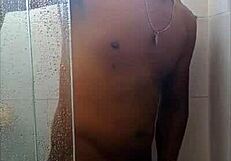 nego rubi shows off his monster big black cock in public outdoor