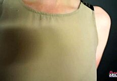 Blonde Hottie Keyton Gives Blowjob, Gets Warm Facial