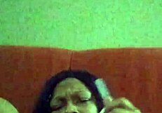 Ebony Woman Making Herself Creamy In Hairy Black Setting