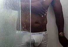 nego rubi shows off his monster big black cock in public outdoor