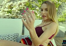 Kimmy Granger Strips Big Fake Tits Solo Outdoors