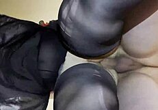 Having sex in the kitchen with my fat girlfriend in doggy style