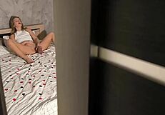 Stepsister spied on while sucking cock in POV