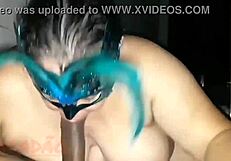 Hey, check this Latina sucking my cock hard