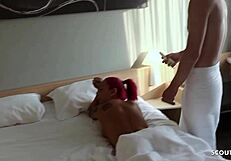 redhead seduced to fuck with massage