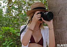 outdoor lesbian lingerie pussy licking and rimming fun