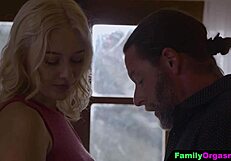 FamilyOrgasm - Raunchy Step Daughter Seduces Stepdad in Bedroom. What’s Next?