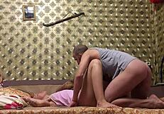 redhead russian girl gets homemade anal fucking.