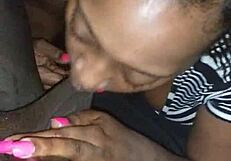 Sloppy Ebony Amateur Black XXX Video Featuring Intense Action and Passion