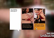 short group scene with fingering and creampie