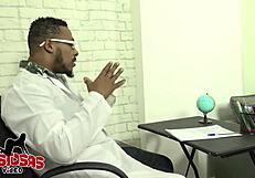 Student fucks director for grades, anal doggystyle with big cock