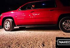 Is big booty ebony Jayla Foxx fucking under the christmas tree?