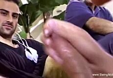 Lovely wife contrasts her mature milf handjob with amateur hardcore