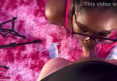 black 28 pov ebony babe slurping white meat asmr blowjob