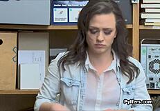 Guard ass fucks perky teen thief 😈