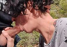 Blowjob In The Woods