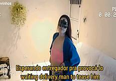 Wife gets anal from delivery guy