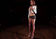 Randy Toned Hermione Granger Dances Without Panties!