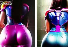 hentai ass visual journey, big and sexy in cosplay costumes?