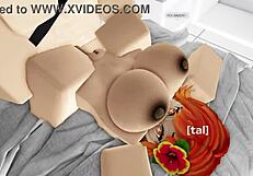 Cute Roblox Girl Explores Pussy In Game