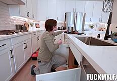 Handyman Cums On Danae Mari's Big Tits