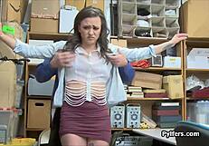 Guard ass fucks perky teen thief 😈