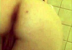 Babe's Shaved Wet Pussy Gets Soaked In Hotel Shower Bathing