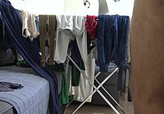 i caught my 18 year old stepson masturbating his big dick on my dirty panties