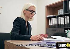 Office Desk Turns Into Spot For Deep Anal Fucking With Young Girl