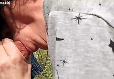 Blowjob In The Woods