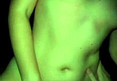 Young European redhead stepsister sneaks in to ride stepbrother's cock at night.