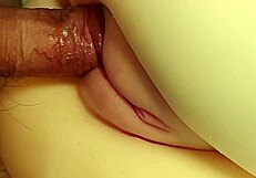 i’m obsessed with playing with her shaved pussy