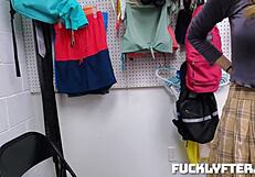 the nerdy thief breezy bri gives blowjob in case 7906222