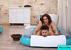 Hot Big Beautiful Busty Masseuse Delivers Wet Slippery Nuru Massage Naked to Two Guys - Natasha Nice Joshua Lewis Apollo Banks