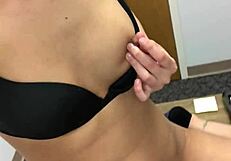 She gives amazing twerking on that big dildo, wow!