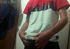 hey, i'm in the work bathroom jerking off again, huge cumshot!