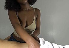 evi rei edges cock with blowjob and handjob