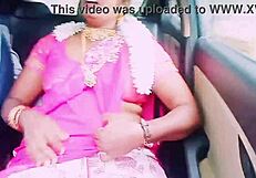 indian housewife has car sex with boyfriend, talking dirty