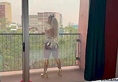 She found her muscled super hero and sucked his huge cock