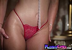 classy skinny brunette beauty grace elizabeth undressing slowly