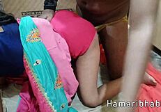 Intense Romantic Sex with Horny Indian Wife in Saree