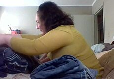 Wife Patiently Teaches Husband How To Fold Clothes Properly