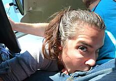 Lucky Uber Driver - Wife Swallows Jizz