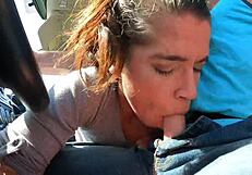 Lucky Uber Driver - Wife Swallows Jizz