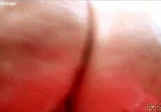 Cowgirl riding huge dildo with oil in wild forest!