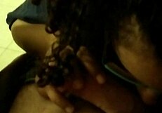 Curly Girl Sucks In Hidden Camera!