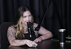 Morena performs striptease after discussing live demands and joins orgy without consent - Charlottye in sheer red