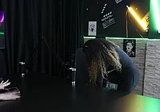 Morena performs striptease after discussing live demands and joins orgy without consent - Charlottye in sheer red